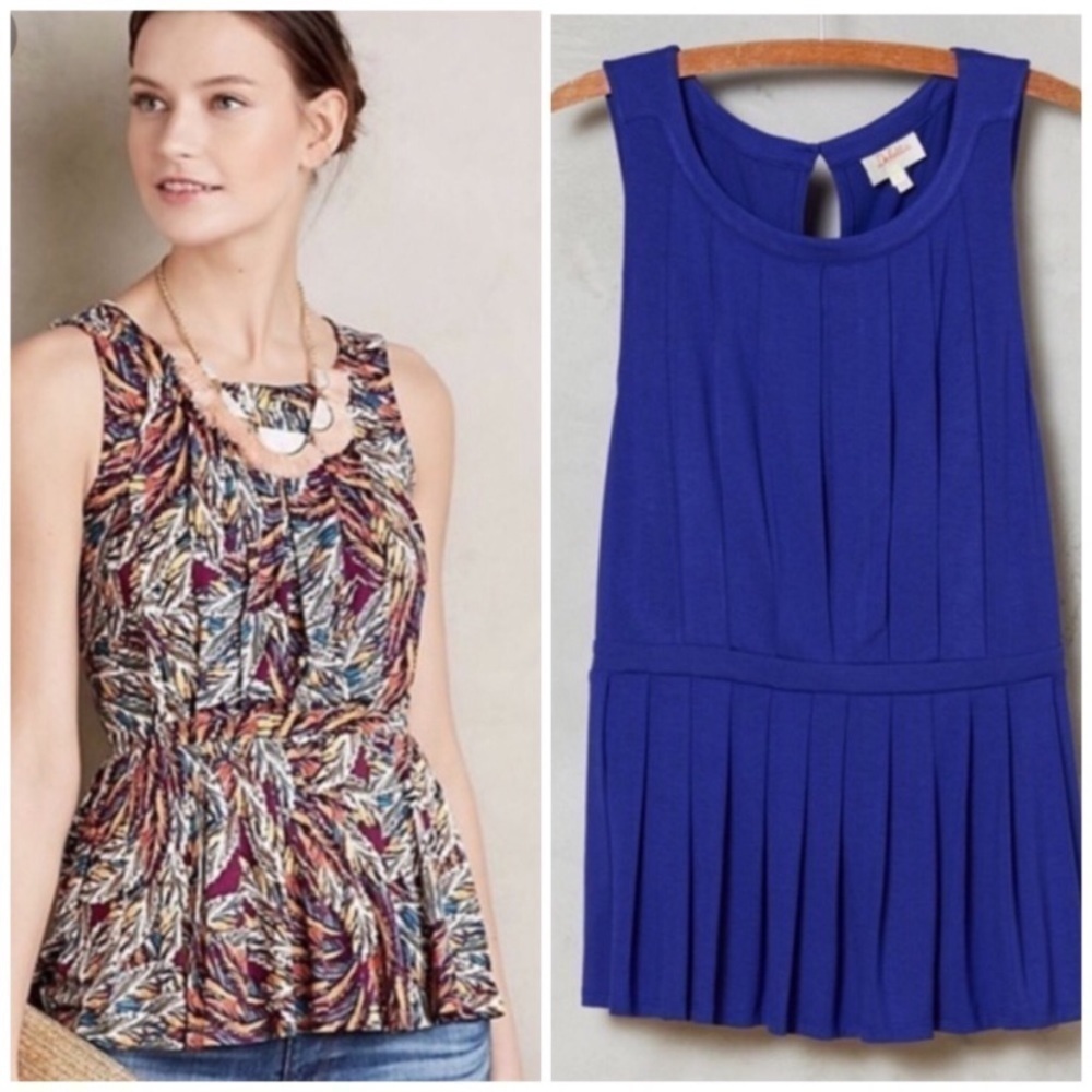 DELETTA Corbara Pleated Peplum